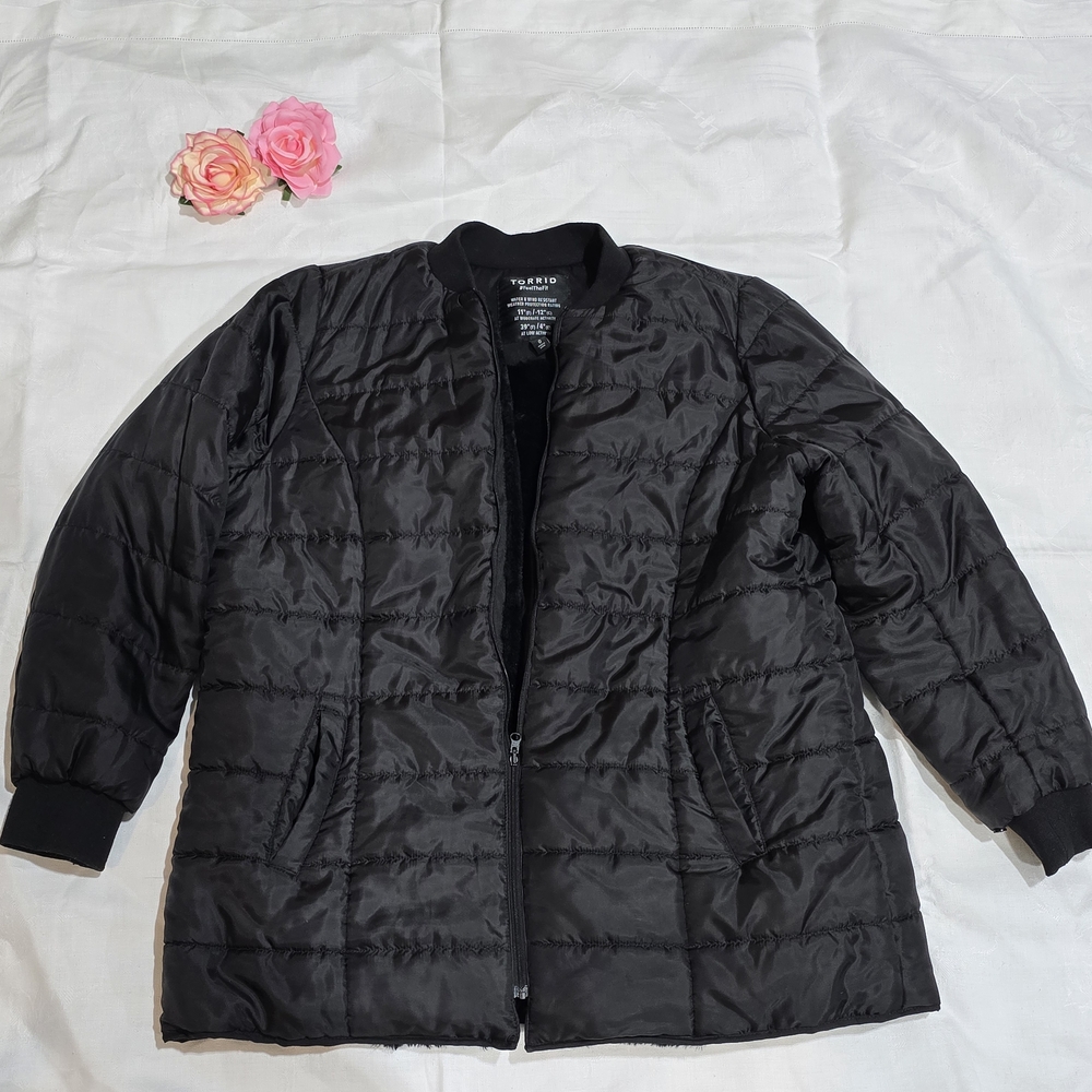 Torrid Black Puffer Jacket